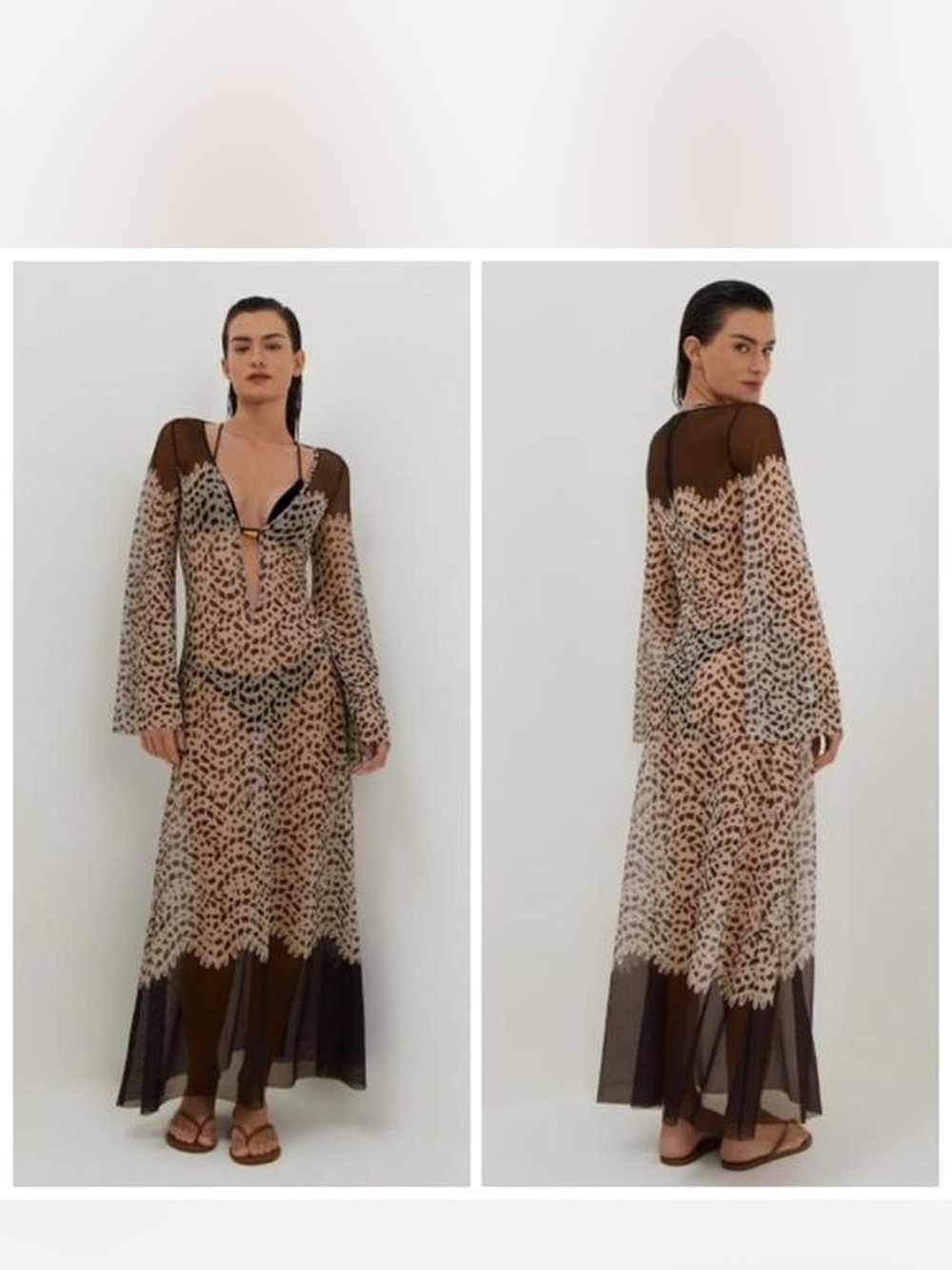 Caroline Constas Mesh Beach Cover Up - Picture 3 of 4